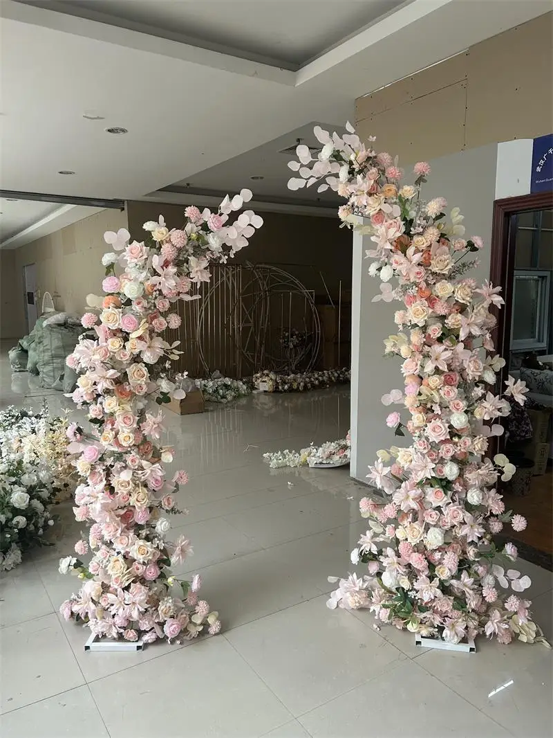 Y-q061 New Artificial Flower Arch Backdrop Wedding Arch Flowers 