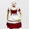 Red [skirt, apron, necklace, bracelets, leg rings, headdress]