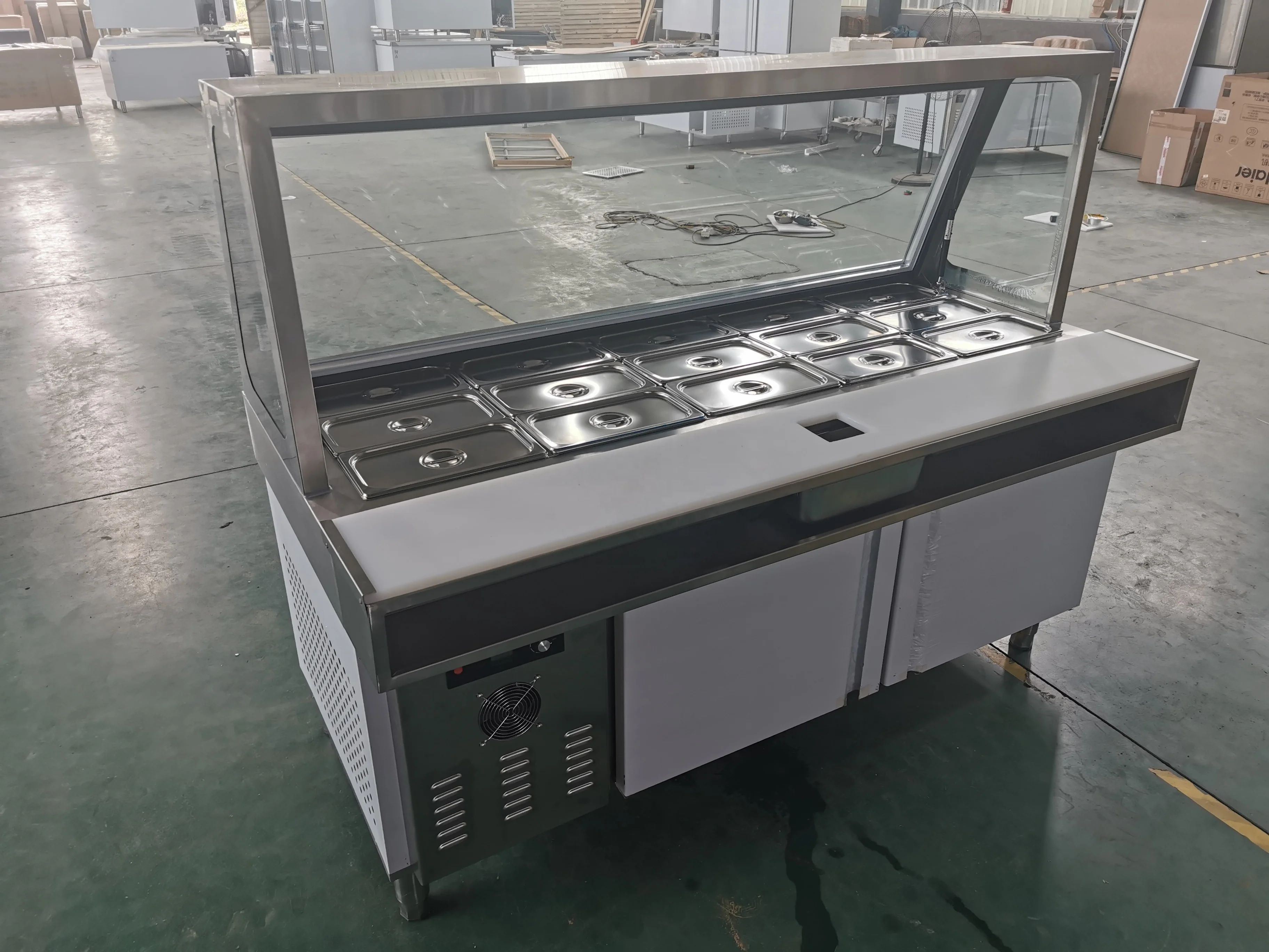 Commercial Salad bar Counter Display Fridge Refrigerator