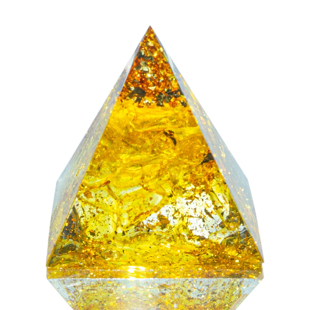 3cm Natural Crystal Pyramid Energy Generator Quartz Amethyst Reiki Healing Crystal Chakra Resin