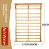 Brown 2.6m * 1.8m on each shoulder Premium ash wood