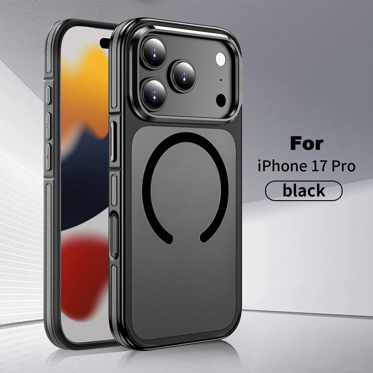 Magnetic fingerprint-resistant design for iPhone 17 Air Shockproof waterproof for iPhone 16 Pro max case