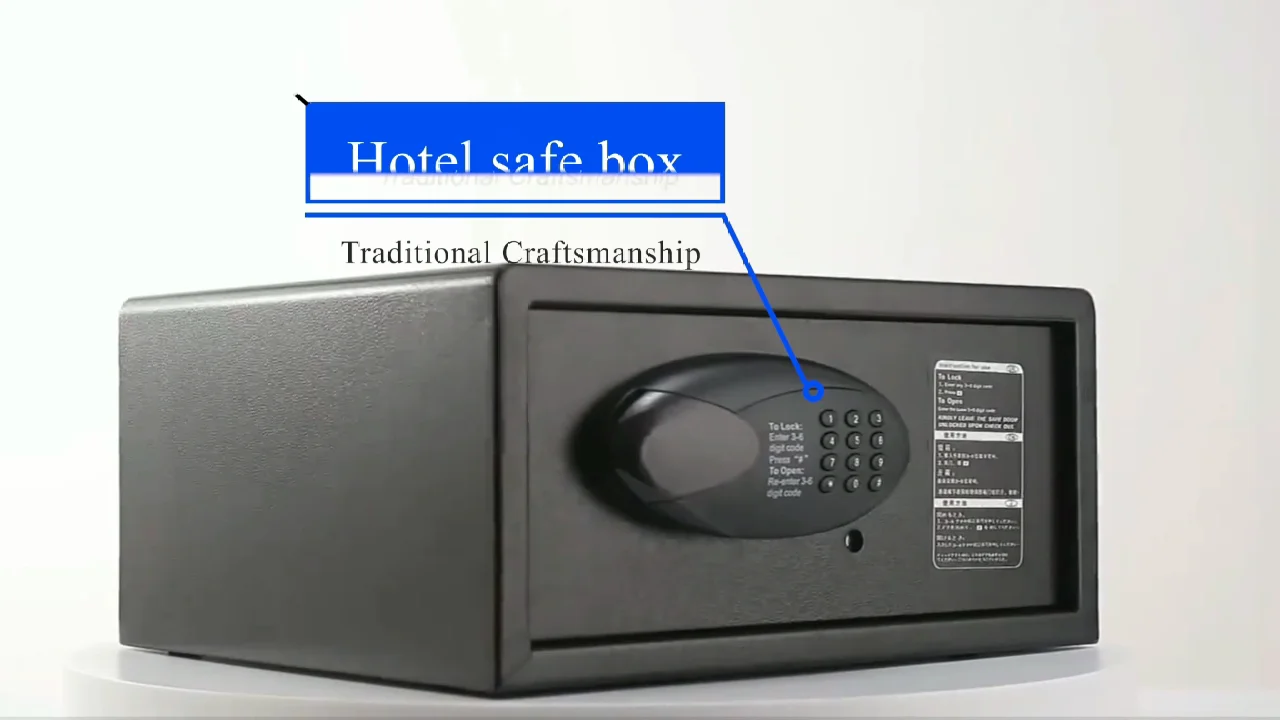 Elsafe Steel Secret Money Deposit Security Mini Electronic Digital Room Laptop 24 Hotel Safe Box
