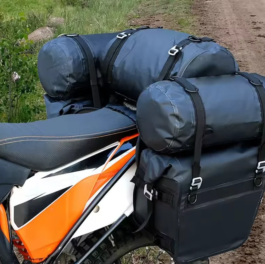 High Capacity Waterproof Motorcycle Saddle Bags
