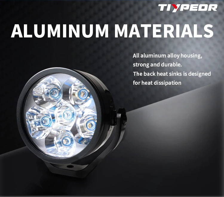 TIYPEOR Motorcycle External Led Spotlight LED Headlight for Motorcycle Fog Lamp Auxiliary Lights for Motorcycles with Switch supplier