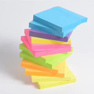 Wholesale Colorful Gradient Color Sticky Notes Office Desktop Memo Sticky Notes Mini Pocket Easy to Tear Sticky Notes