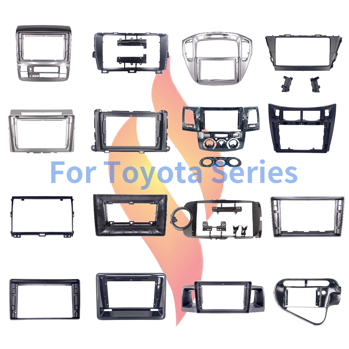 Good Price 10.1 Inch Android Radio Frame Car GPS Dvd Player Fascia Frame Kit for Honda 2004-2007 Accord