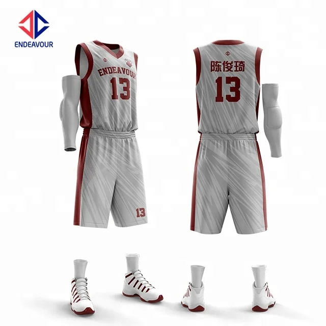 Team Competition High Quality Fully Customization Basketball Jersey Uniform Design