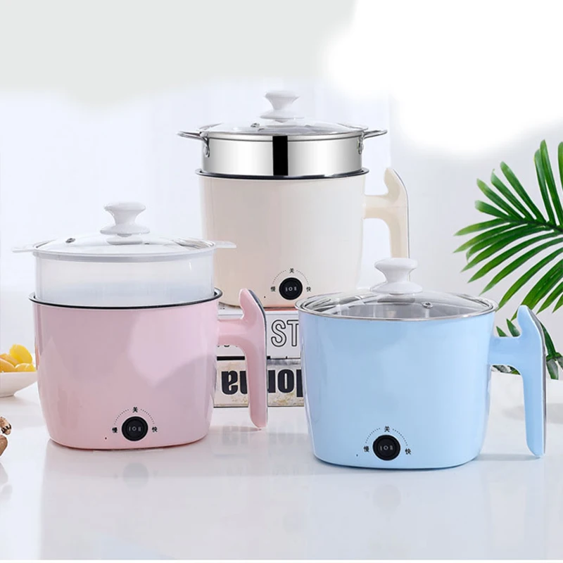 Non Stick Mini Electric 1.8L Rice Cooker Stainless Steel Multi-cooker 2  Layer