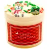 4.2*5.2cm milk tea Christmas Theme Butter Slime