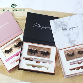 Free Shipping Mink 3D eyelash vendor customized boxes 25mm Full Strip Lashes3d Wholesale Vendor Faux Eyelash