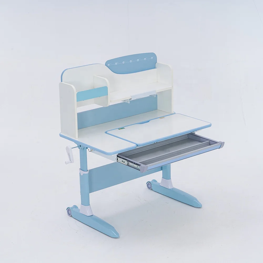 New Wooden Ergonomic Children Learning Desk Height Adjustable Kids Smart Study Table And Chair