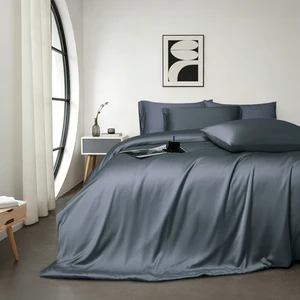 Premium OEKO TEX Bamboo Duvet Cover 4 Piece Set Natural Cooling Hypoallergenic for Hotel Home Bedding