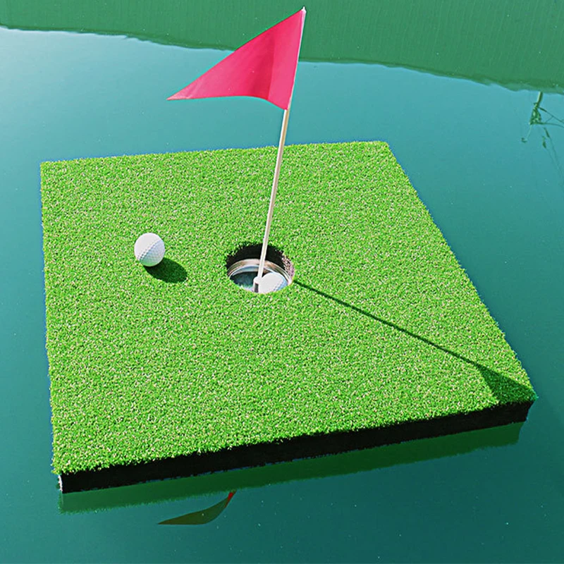 Amphibious Mini Floating Pool Golf Game Set Backyard Chipping Practice