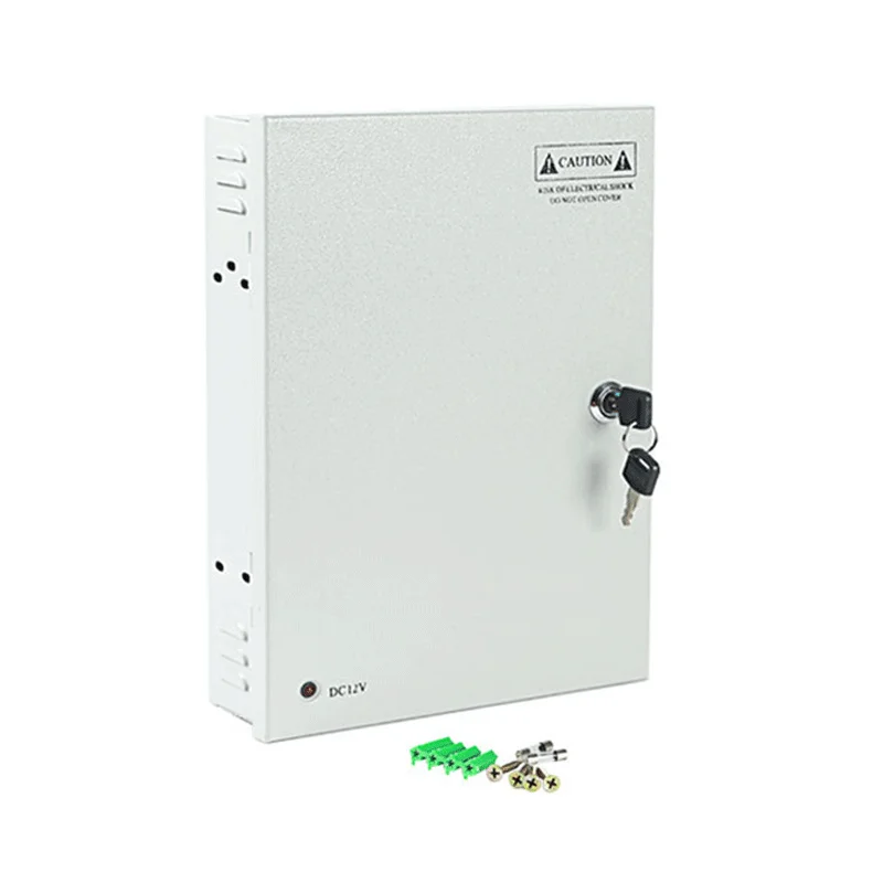 Power Source Box 480W 24A 18 Channel CCTV Power Supply Box - Reliable AC to DC