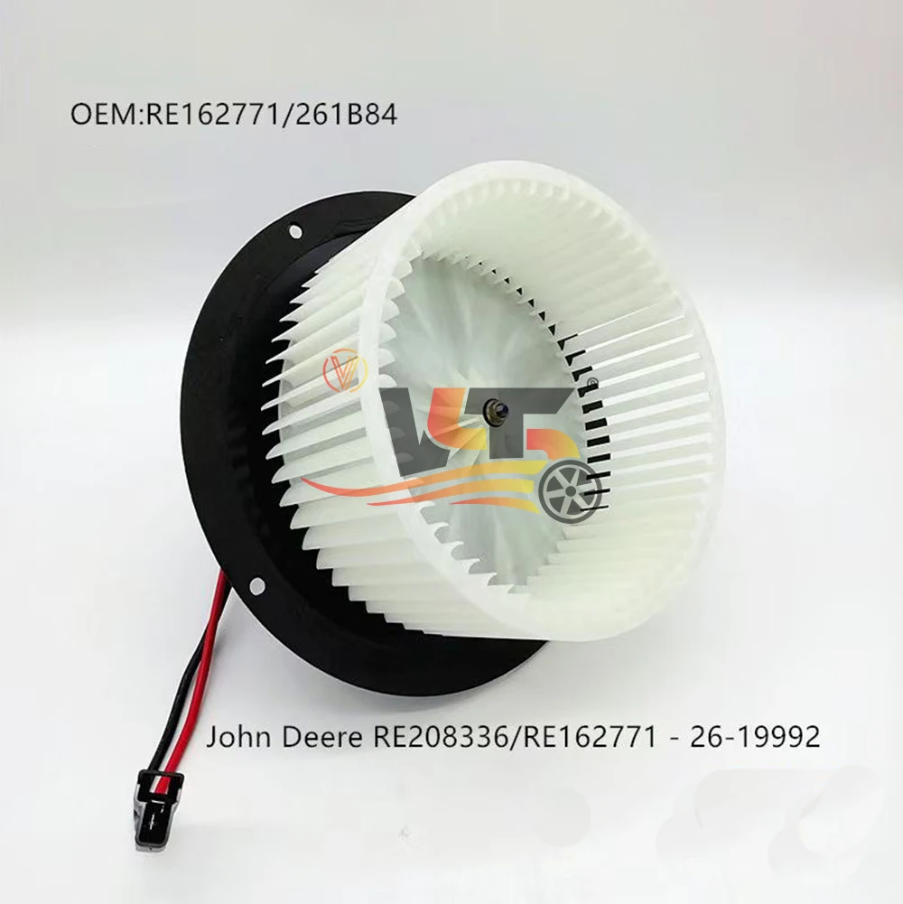 12V Auto AC Blower Motor for John Deere RE162771/RE208336 (OEM AT400506 AT456707 RE300527)