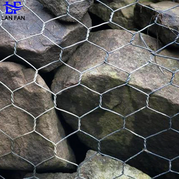 Galvanized Hexagonal Wire Gabion Mesh Stone Cage Welded Gabion Box for Wall Construction