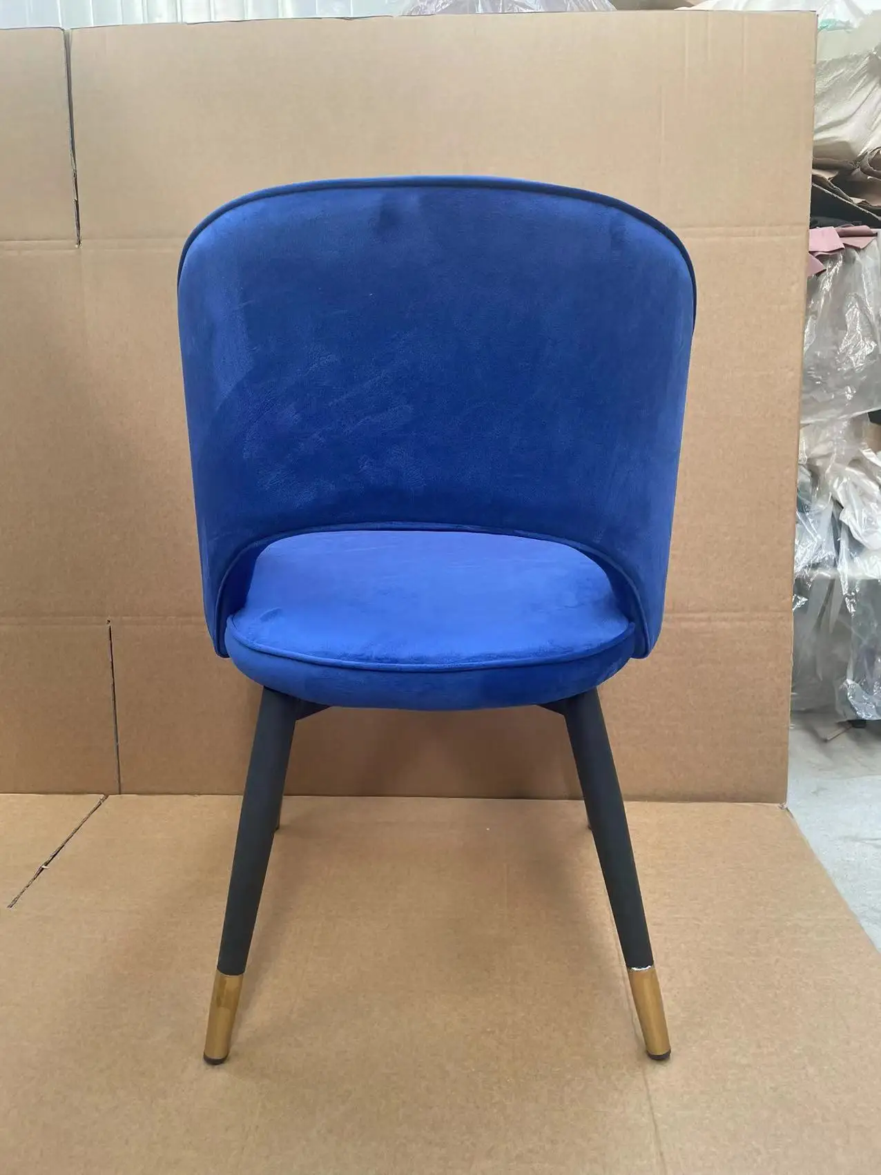 Furniture Leisure Lounge Arm Chairs Dining Chair Velvet Brown