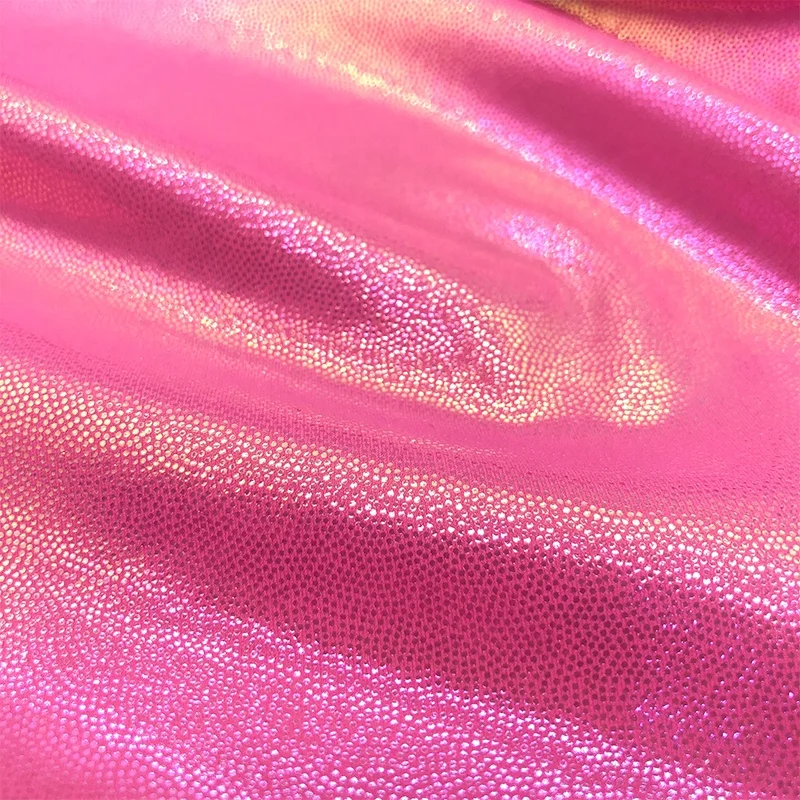 Textiles And Fabrics Mystique Foil Glitter Stretch Holo Red Shiny Nylon ...