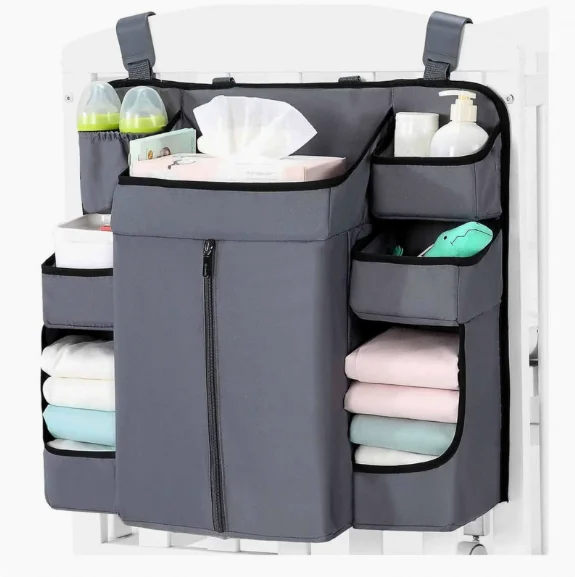 Portable  Baby Essentials Diaper Child Nursery Hanging Diaper Caddy Organizer for Changing Table  Crib Diaper Stacker Wholesale