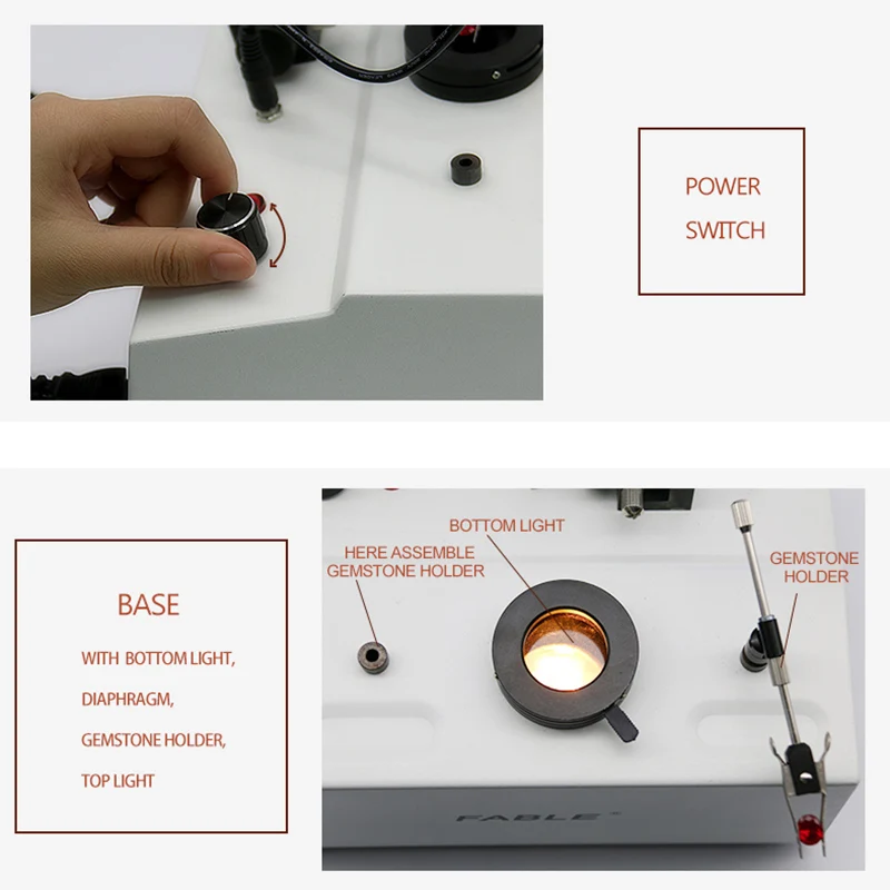 Gemstone Identification with Fable Spectroscope - 400-700nm
