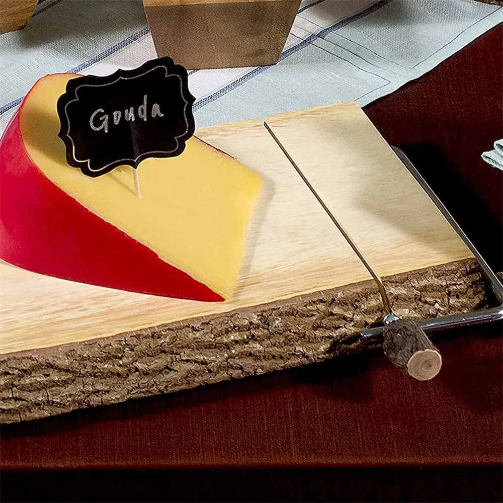 New Design Wooden Cheese Board Slicer Cheese Wire Slicer Cutter Board
