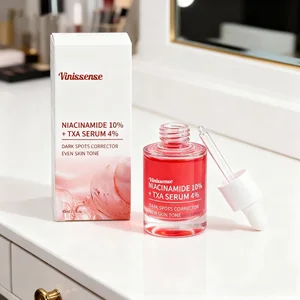 Natural Organic Glass Skin Dark Spot Corrector Skin Tone 10% Niacinamide 4% Tranexamic Acid 2% Vitamin C Nourishing Facial Serum