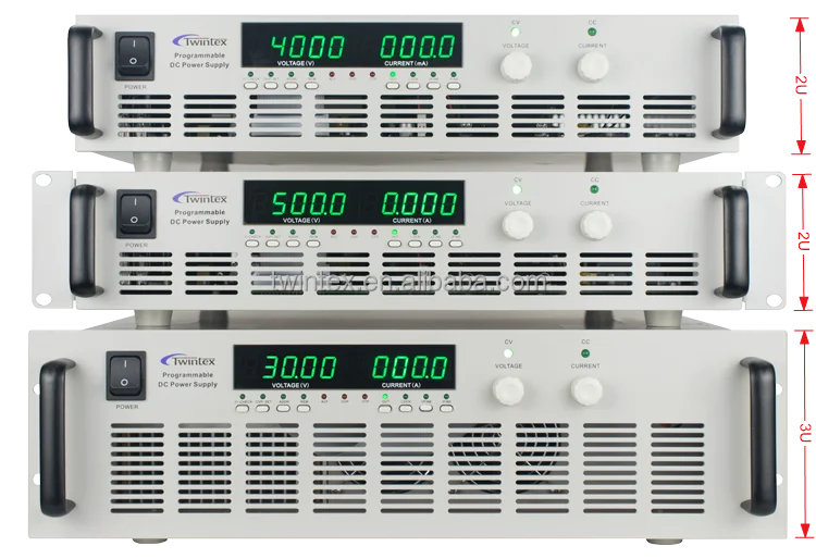 Programmable 5000V 4000V 3000V 2000V 1500V 1000V Adjustable Lab High Voltage DC Power Supply 3000W with Digital Communication