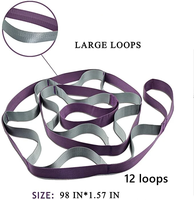 Physical Therapy 12 Loops,10 Loops Yoga Strap Yoga Exercise Strap For