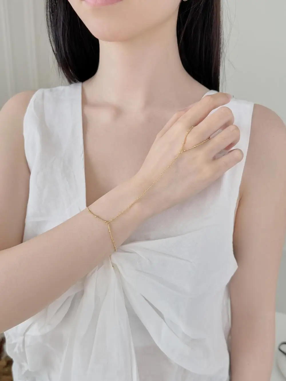 KAKODIY Fashion Silver Beaded Chain Women's Bracelet 925 Sterling Silver Jewelry 18K Gold Plated Bracelet detail 8