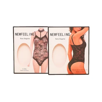 Popular color printed foldable sexy lingerie gift box with windows