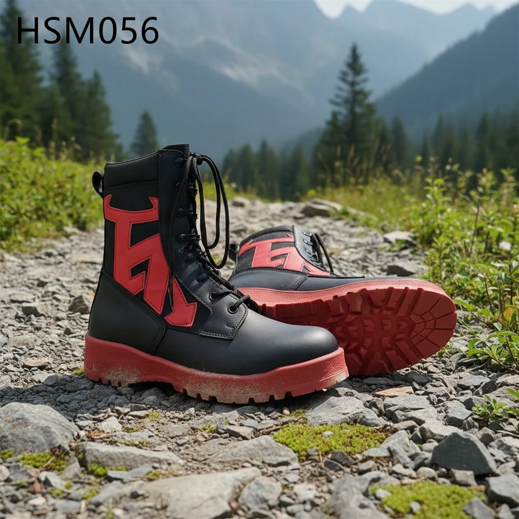 ZYF,USA Market Popular Daily Training Belleville Combat Boots Premium Collection Versatile Black&red Tactical Boots HSM056
