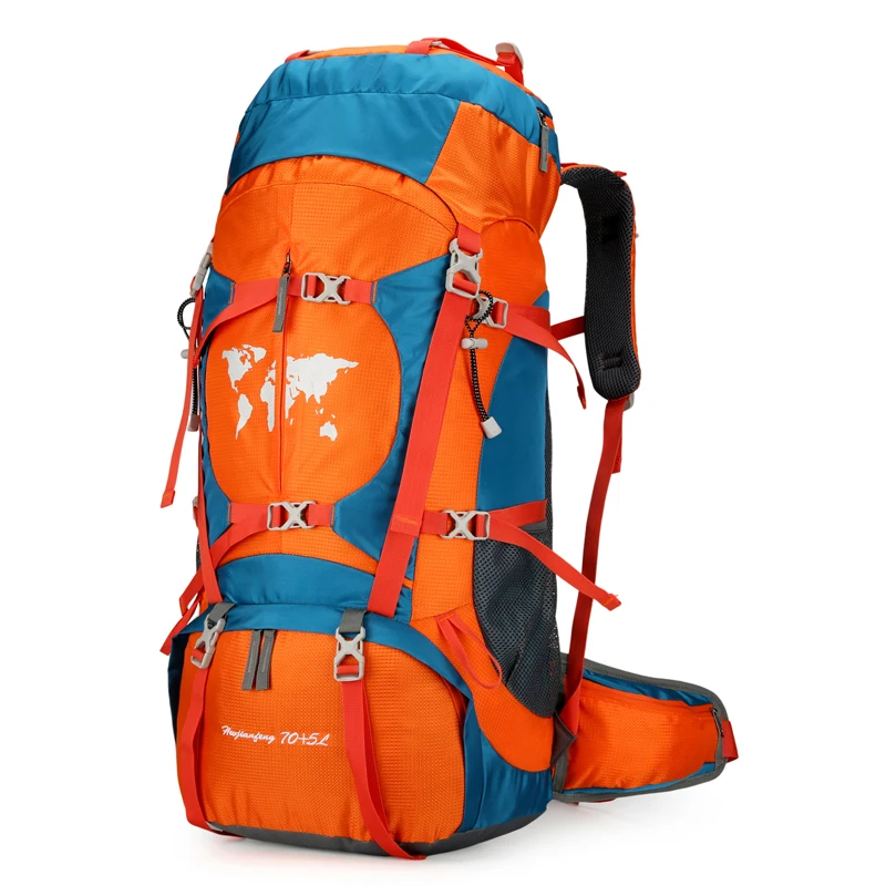 Custom Waterproof 60L Mountain Backpack - Lightweight Hiking Carrier Bag  for Men & Women, Ideal for Outdoor Use