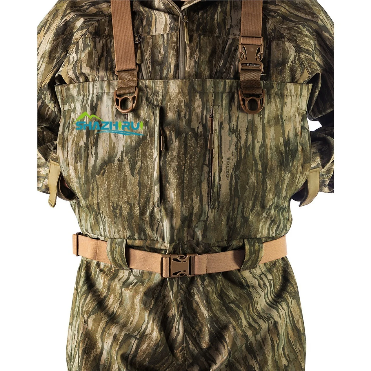 ATM Breathable Chest Waders With Removable Cotton Liner and Thinsulate Rubber Boots for Men Hunting
