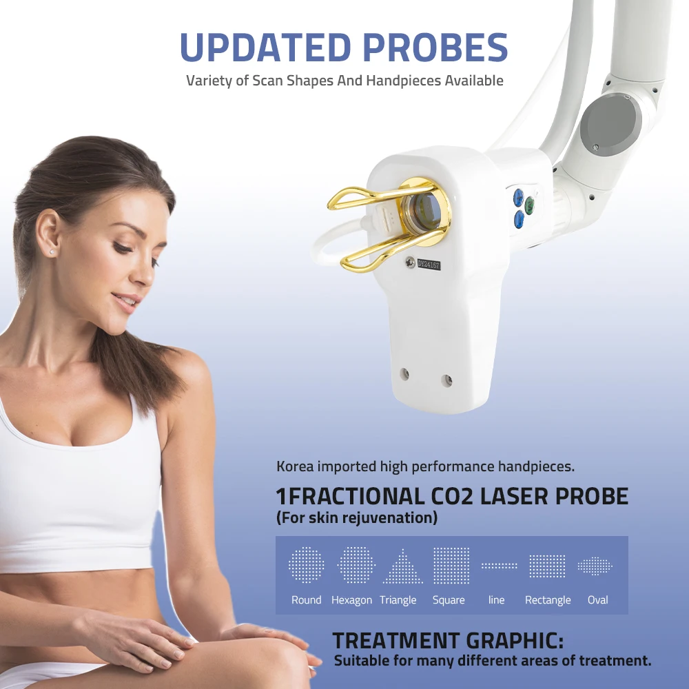 2026 Professional Fractional CO2 Laser 10600nm Skin Resurfacing Machine Beauty Equipment Wrinkle Removal Skin Tightening Salon