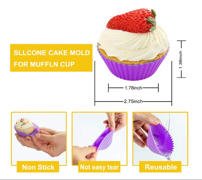 6 цветочный кубок сдобы силиконовая форма для выпечки торта силиконовая форма для выпечки чашки формы силиконовая форма для порционного кекса