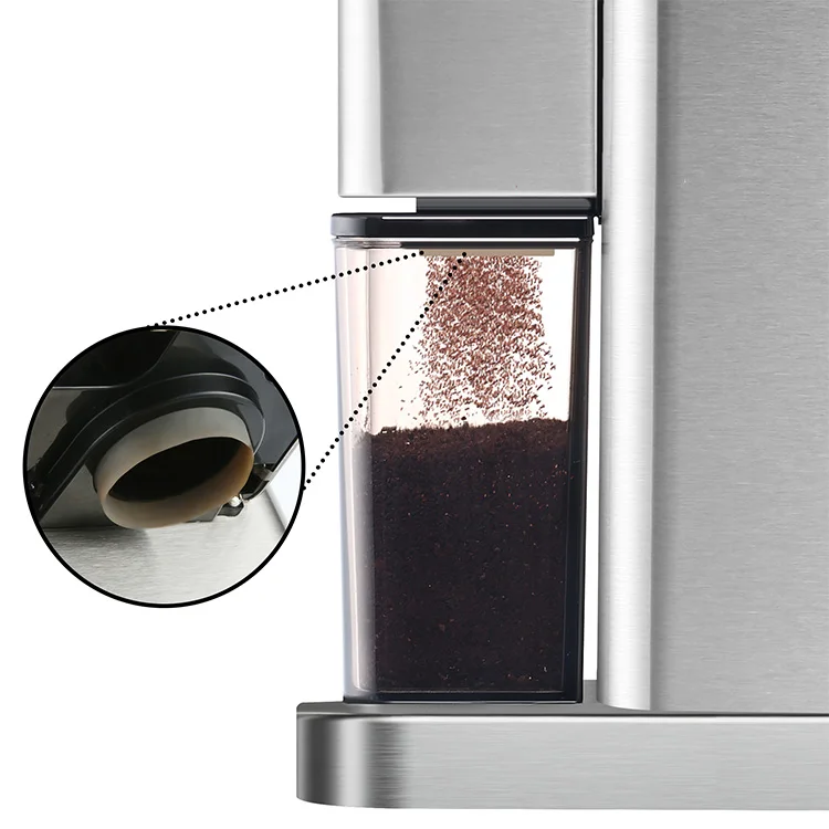 Antistatic Conical Burr Coffee Grinder With 24 Grind Settings