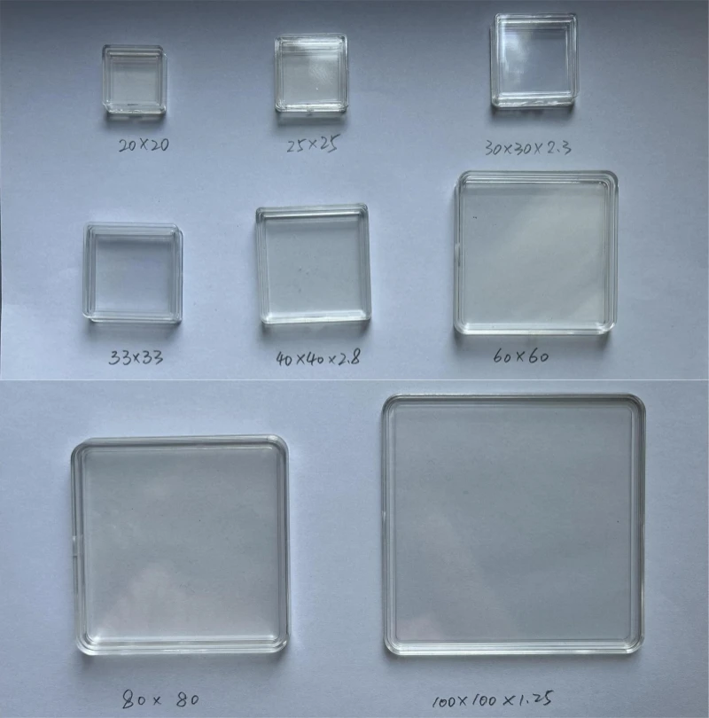 thumbnail image 2 of 100 Pcs Square Clear Coin Capsules With Storage Box – Protective Holder For Coin Collection 2 of 6