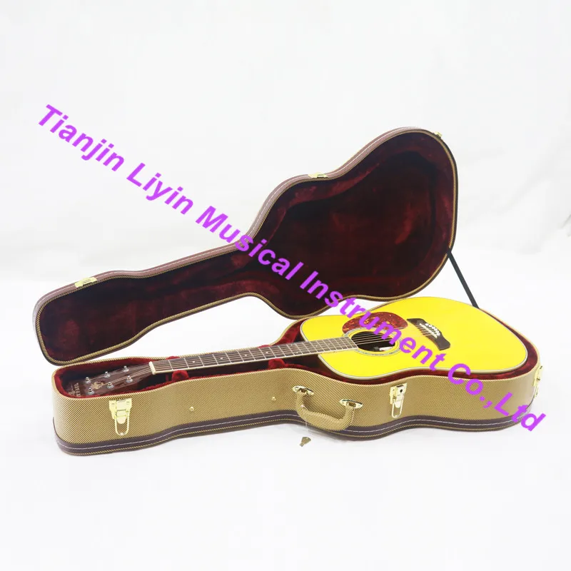 yellow guitar case