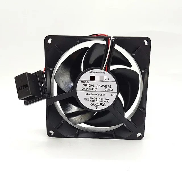 Original New Brand A90L-0001-0577 3612VL-S5W-B79 24V 035A NMB Cooling Fan for PLC Programming & Industrial Control