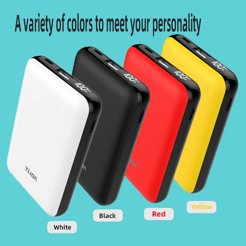 Tlida H2 Mini Phone Power Bank 10000mah Slim Power Banks Fast Charge Portable Powerbank Quick