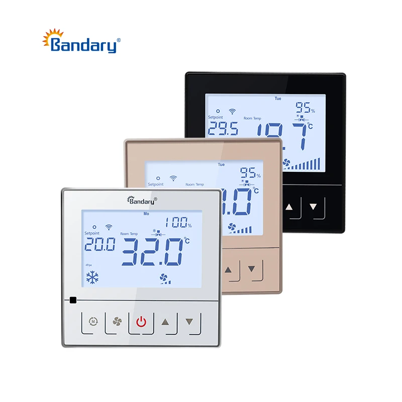 Bandary Central Air Conditioning Temperature Controller Fan Coil Modbus Thermostat