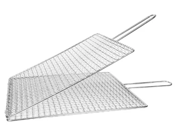 Large Outdoor Charcoal BBQ Grill with Non-Stick Feature Metal Barbecue Accessories Including Grilling Netting