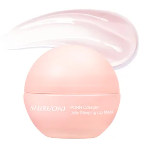 OEM ODM Wholesale Organic PDRN Collagen Rice Jelly Lip Sleeping Mask for Firming Lightening Moisturizing Lip Skincare