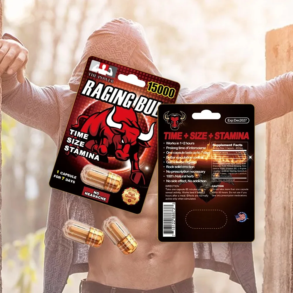 Test Booster Raging Bull High Quality Best Effective Energy Gold Capsule Power Capsule for Men ...