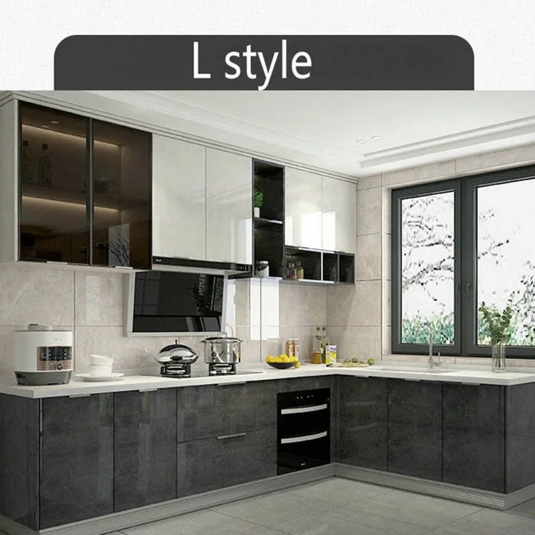 Kitchen Room Furniture Cheap Pvc Door Modular Modern Designs Kitchen