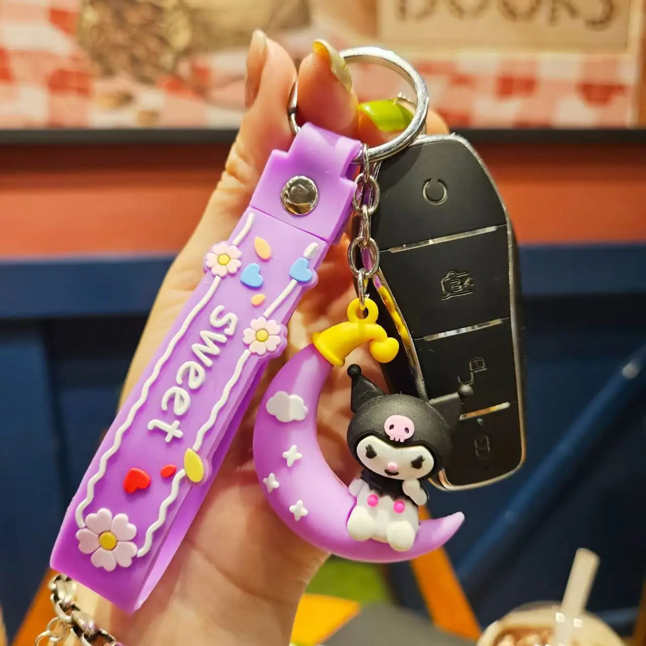 Customized Silicone Cute Toy Rubber 2D 3D Soft Animal PVC Keychain  Cartoon Character Children's Rubber Anime Keychain