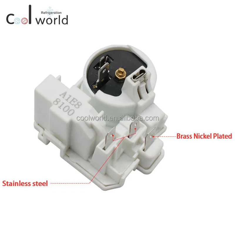 Starter PTC Per Compressore Frigorifero 8100ZEM, Protezione Avviamento Monopezzo