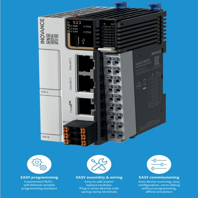 INOVANCE PLC Easy502-0808tn - 16 Synchronized Axes Motion Control