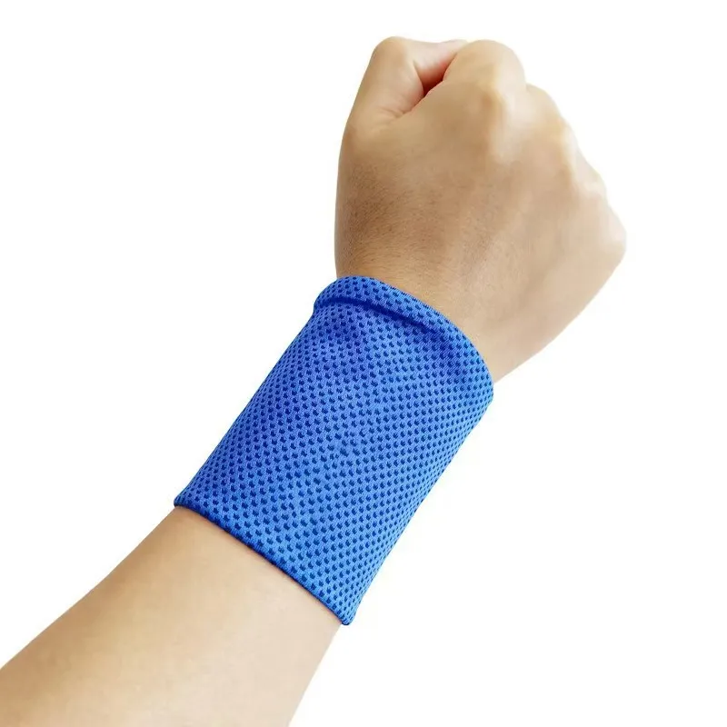Factory Wholesale Design Woven Embroidery Wrist Support BraceTennis Football Sports Sweatband Wristband with logo Custom preview 3